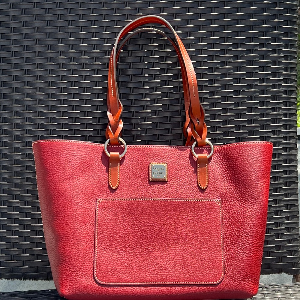 Dooney & Bourke Structured Red Tammy Tote